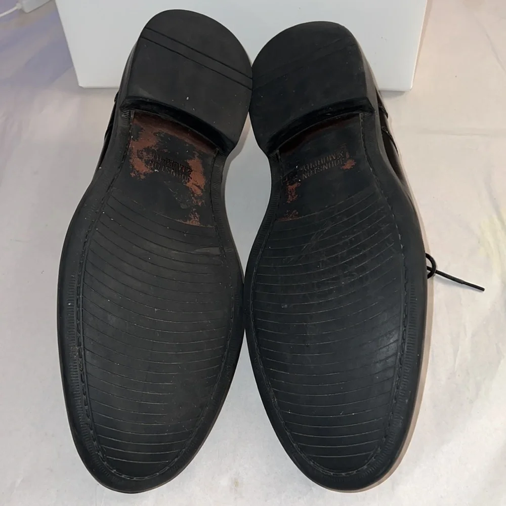 Johnston & Murphy Men’s Tabor Plain Toe Oxford black leather lace up shoes Sz 13